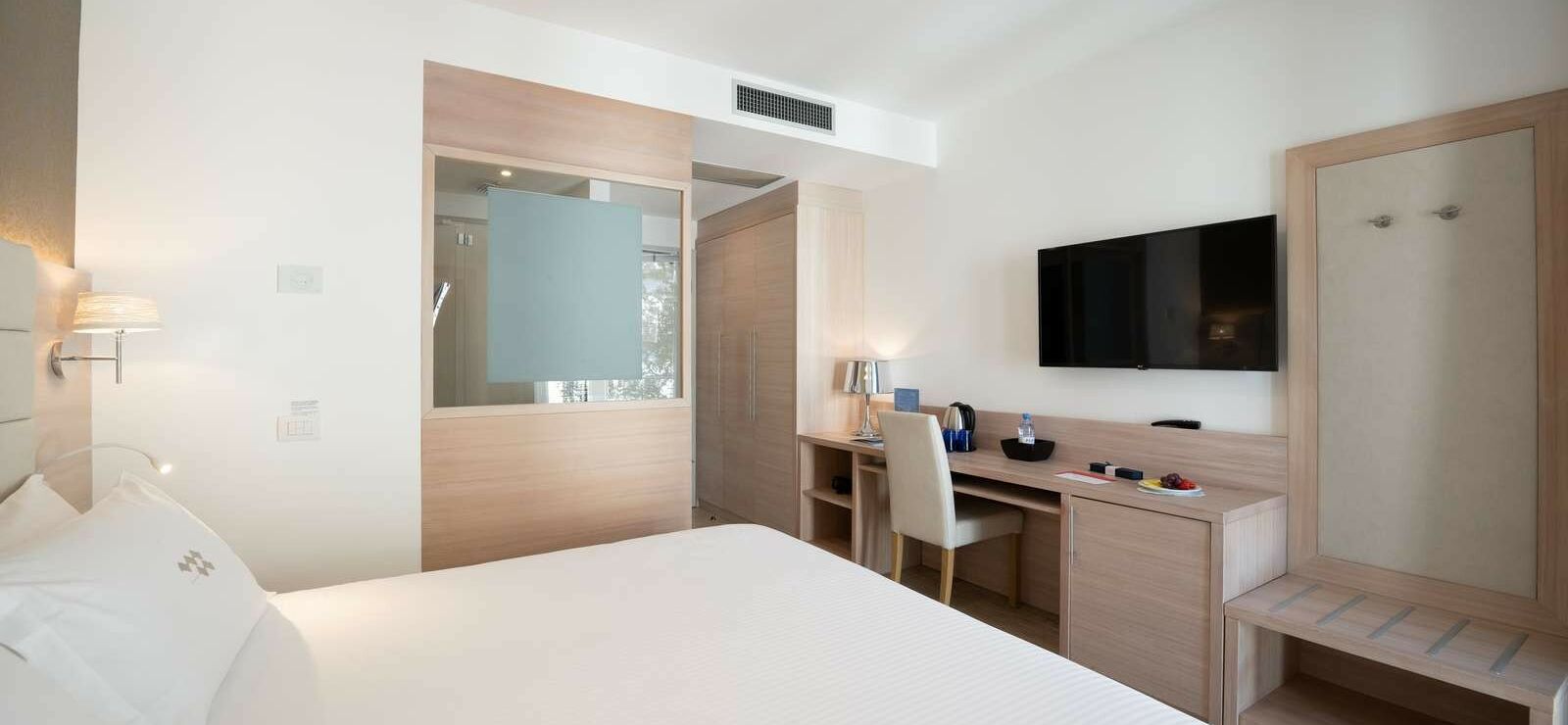 Comfort Room with balcony and partial lake view