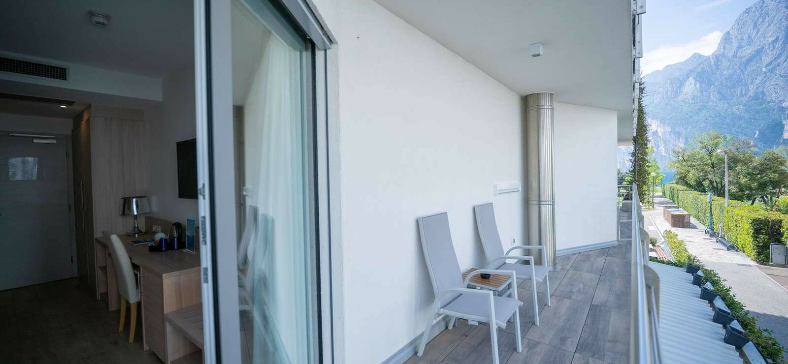 Comfort Room with balcony and partial lake view